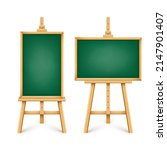 realistic green chalkboard on... | Shutterstock .eps vector #2147901407