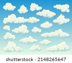 various clouds with shadow on... | Shutterstock .eps vector #2148265647