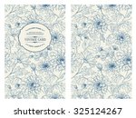 vintage card with flowers on... | Shutterstock .eps vector #325124267