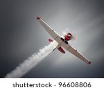 Vintage Airplane At High Speed