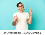 brazilian man holding a... | Shutterstock . vector #2149039861