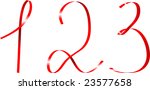 vector illustration of numbers... | Shutterstock .eps vector #23577658