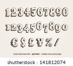 Vector Hand Drawn Numbers And...