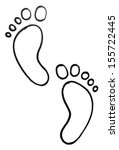 Footprints Outline Clipart Free Stock Photo - Public Domain Pictures