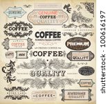 collection of vintage elements... | Shutterstock .eps vector #100616197