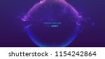 glowing particles liquid... | Shutterstock .eps vector #1154242864