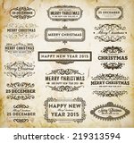 christmas decoration design... | Shutterstock .eps vector #219313594
