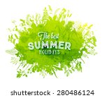 Floral Summer Background With...