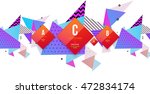 abstract background. geometric... | Shutterstock .eps vector #472834174