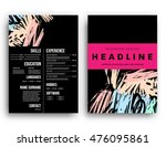 cover template with abstract... | Shutterstock .eps vector #476095861