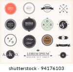 set of premium quality and... | Shutterstock .eps vector #94176103