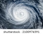 Small photo of Super Typhoon, tropical storm, cyclone, hurricane, tornado, over ocean. Weather background. Typhoon, storm, windstorm, superstorm, gale moves to the ground. Elements of this image furnished by NASA.