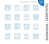 window related icons. editable... | Shutterstock .eps vector #1630970761