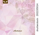 abstract autumn illustration... | Shutterstock .eps vector #202235014