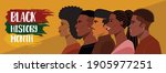 black history month  portrait... | Shutterstock .eps vector #1905977251