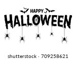 Happy Halloween Text Banner ...