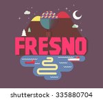 fresno city logo in colorful... | Shutterstock .eps vector #335880704