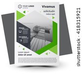 flyer brochure design  business ... | Shutterstock .eps vector #418315921