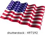 american flag art | Shutterstock .eps vector #497192