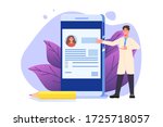 medical record  online doctor... | Shutterstock . vector #1725718057