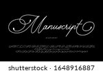 vector handwritten script font... | Shutterstock .eps vector #1648916887