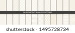 big set of 24 vector tiled... | Shutterstock .eps vector #1495728734