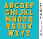 retro alphabet set. latin... | Shutterstock . vector #2049680717