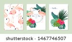 tropical summer set with... | Shutterstock .eps vector #1467746507