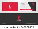 e letter logo corporate... | Shutterstock .eps vector #243360997