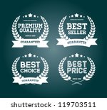 four white vector vintage... | Shutterstock .eps vector #119703511