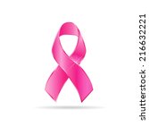 pink ribbon logo awareness.... | Shutterstock .eps vector #216632221