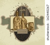 vector beer background | Shutterstock .eps vector #162440267