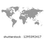 world map illustration isolated ... | Shutterstock . vector #1295392417