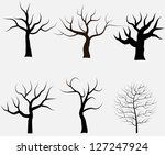 Collection Of Trees Silhouettes