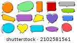 set of isolated colorful speech ... | Shutterstock .eps vector #2102581561