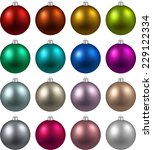 Colorful Christmas Balls. Set...