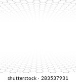  perspective grid hexagonal... | Shutterstock .eps vector #283537931