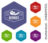 berries icons colorful... | Shutterstock . vector #1468694531