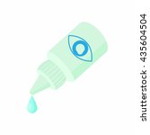 bottle for eye drops icon ... | Shutterstock . vector #435604504