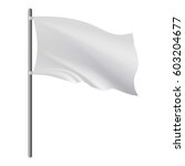 empty white flag developing in... | Shutterstock .eps vector #603204677