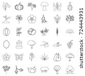 growing icons set. outline... | Shutterstock .eps vector #724443931