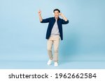 full body portrait of happy... | Shutterstock . vector #1962662584
