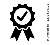certified or approved ribbon... | Shutterstock .eps vector #1279584121