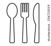 Cutlery Outline Clipart Free Stock Photo - Public Domain Pictures