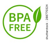 BPA bisphenol A and phthalates free flat badge vector icon for non toxic plastic