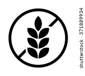 gluten free food allergy product dietary label flat vector icon for apps and websites