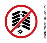 fireworks ban   no firecrackers ... | Shutterstock .eps vector #383323297