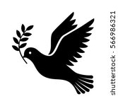 Dove with peace Signs vector clipart image - Free stock photo - Public ...