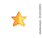 star pixel art style icon. 8... | Shutterstock .eps vector #2114110451