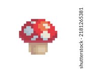 Fly Agaric Mushroom Pixel Art...